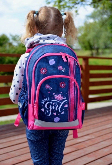 Rucsac școlar fetite Jeans