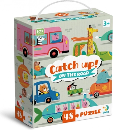 Puzzle Prinde-le: Pe drum 48 piese