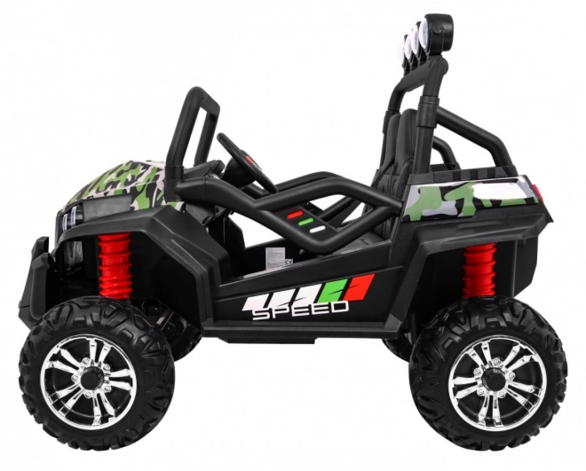 Grand Buggy Strong Lift pro copii Moro + tracțiune 4x4 + telecomandă + suport bagaje + radio MP3 + LED