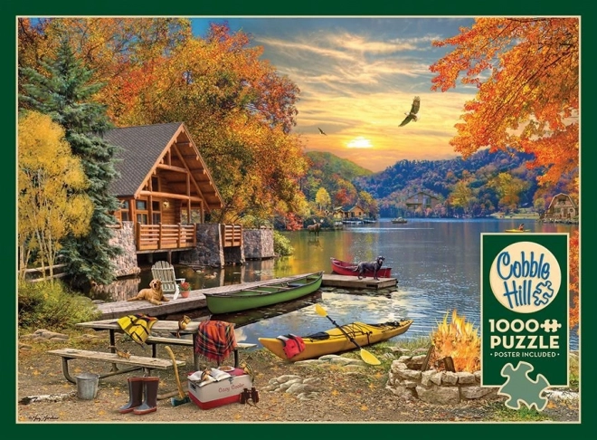 Cobbleri Hill puzzle 1000 de piese Refugiu la lac