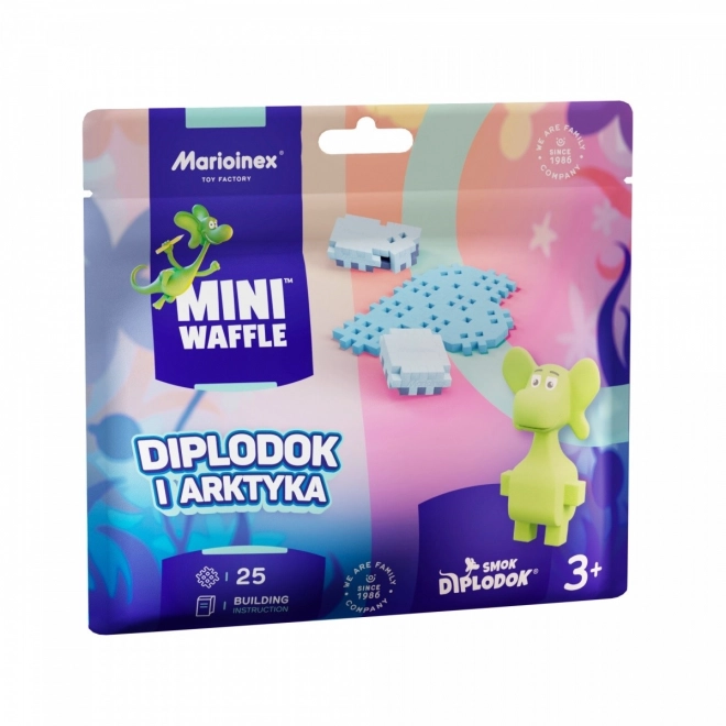 Klocki Mini Waffle diplodoc și Arctica