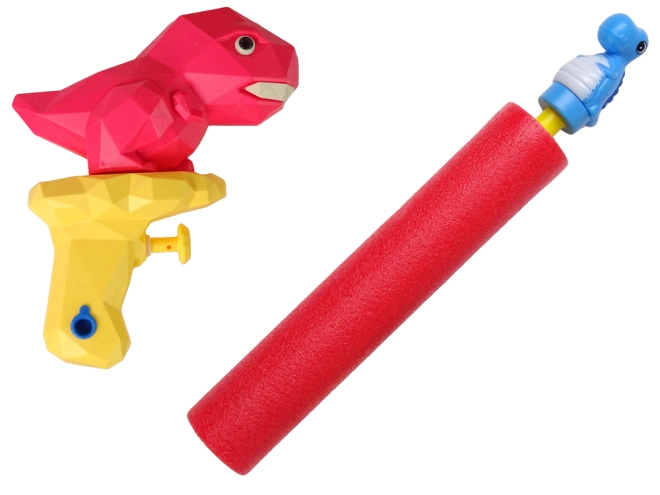 Pistol cu apă cu dinozaur și pompă din spumă