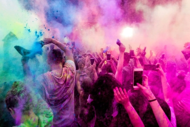 Set pudră colorată Holi 10 culori