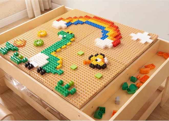 Set de construcție MASTERKIDZ STEM cu 563 piese și 4 atașamente pentru panou