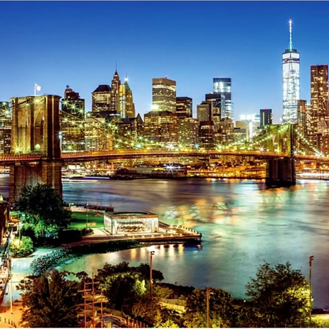 Puzzle Luminile peste Podul Brooklyn 6000 de piese