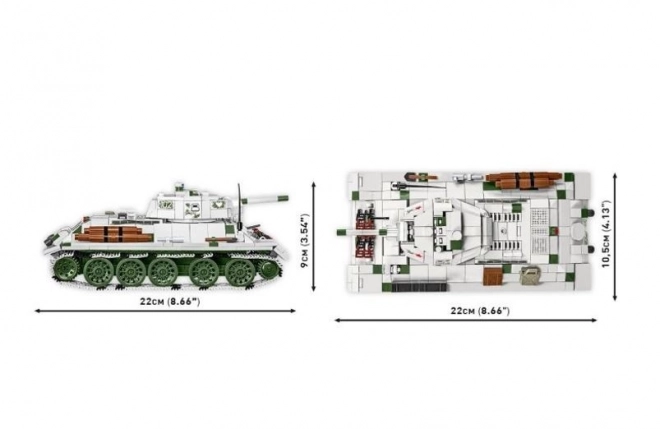 Set de construcție tanc T34-76 model 1941-42, 852 piese