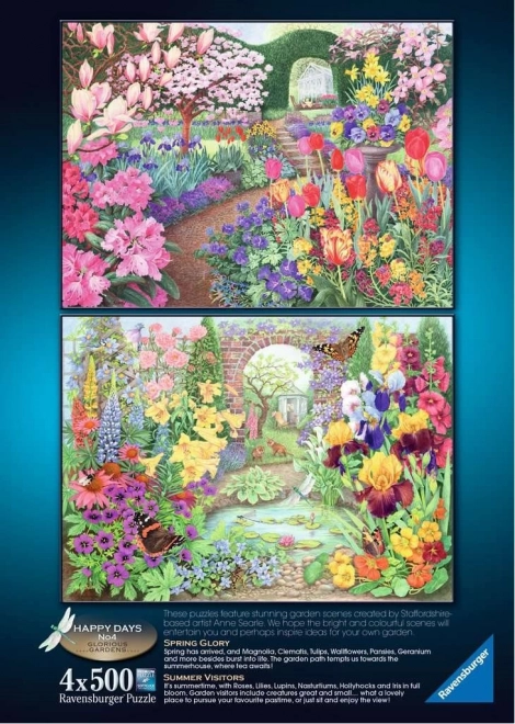 Puzzle Grădini Minunate Ravensburger 4x500