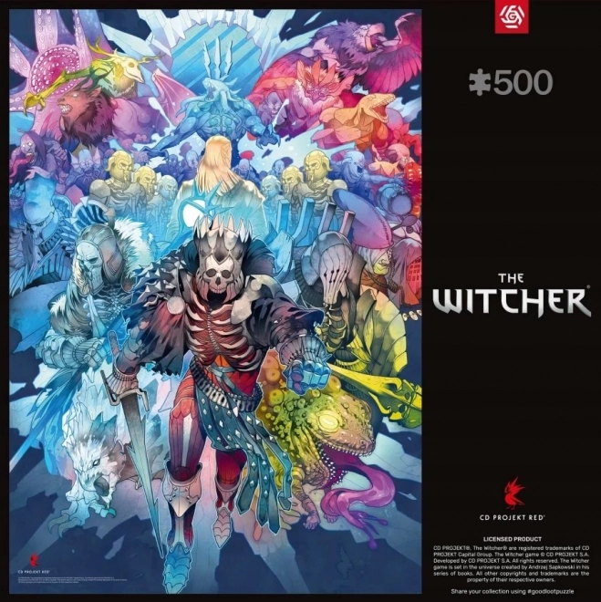 Puzzle The Witcher: Fracțiunea Monștri 500 Piese