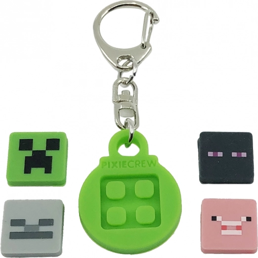 PIXIE CREW breloc rotund cu multipixeli tematici MINECRAFT