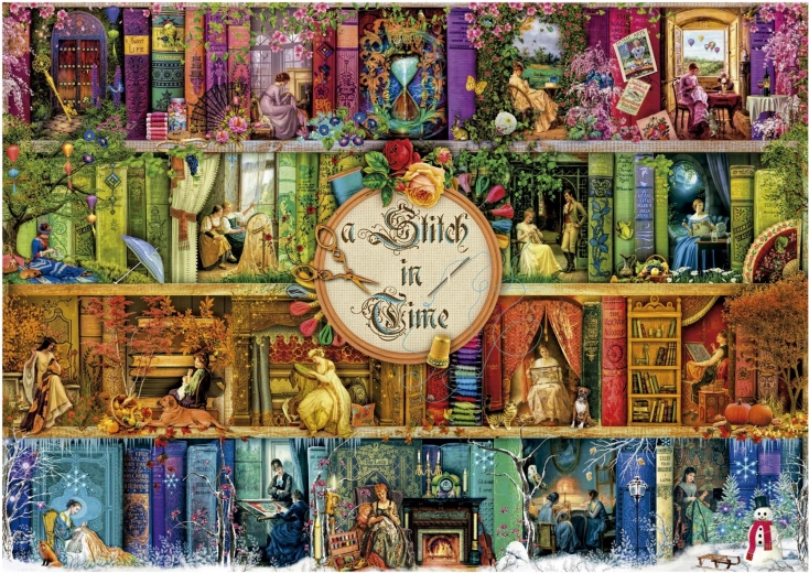 EDUCA Puzzle Cusutul de-a lungul timpului 3000 piese