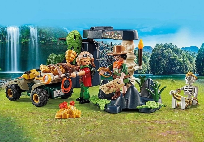 Set de figurine Poszukiwania skarbu în junglă PLAYMOBIL