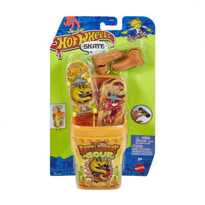 Hot Wheels set fingerboard și botine în cutie