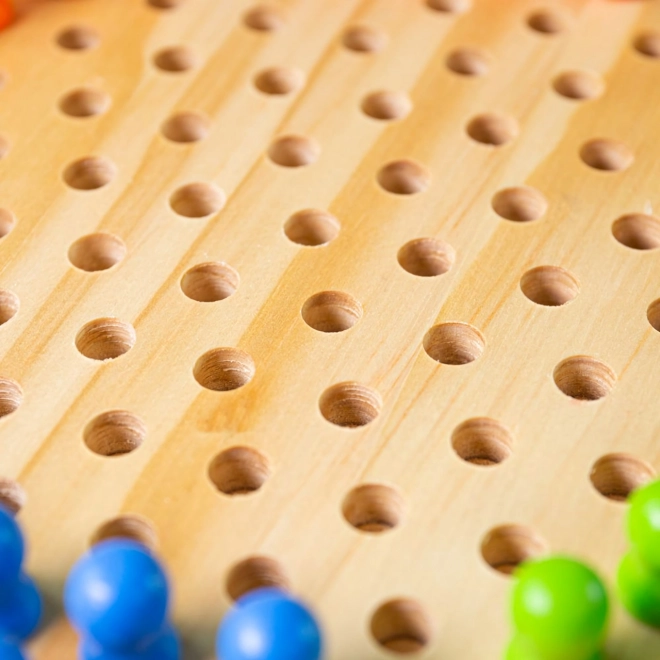 Joc din lemn Halma de la Bigjigs Toys