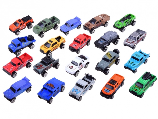 Set mare 20 mașinuțe metalice offroad
