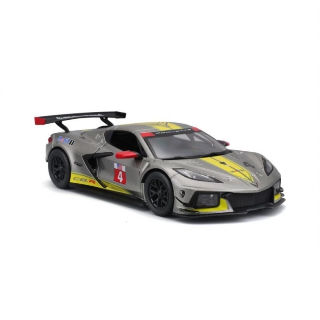 Model auto Chevrolet Corvette C8R Bburago 2020 galben
