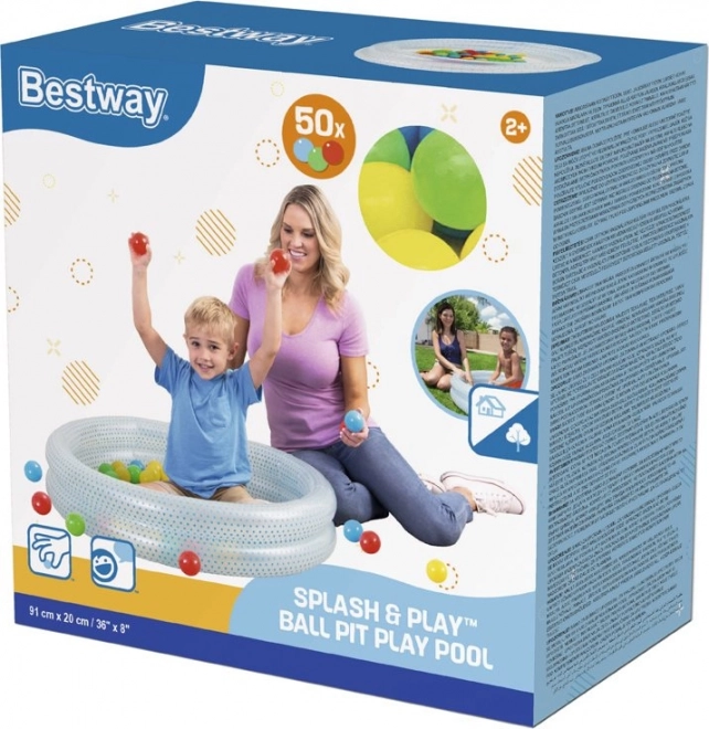 Piscină gonflabilă 2 în 1 cu bile BESTWAY