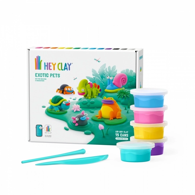 Hey clay animale exotice set de modelaj