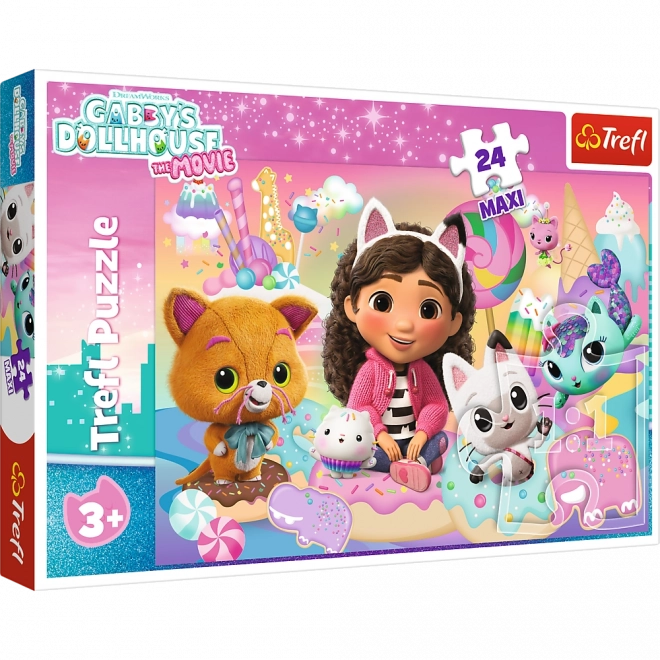 Puzzle 24 maxi – lumea pisicuțelor GABBY TREFL