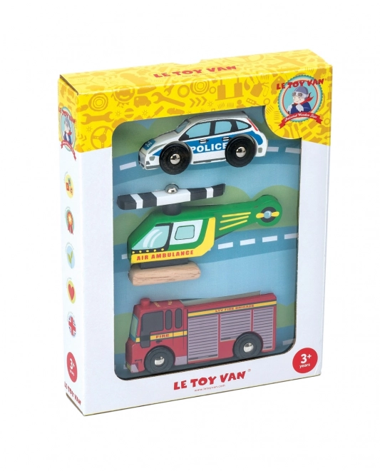 Set autovehicule de salvare Le Toy Van