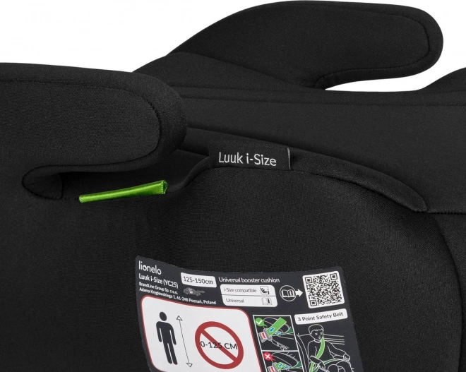 Scaun auto Lionelo Luuk i-Size 125-150 cm negru
