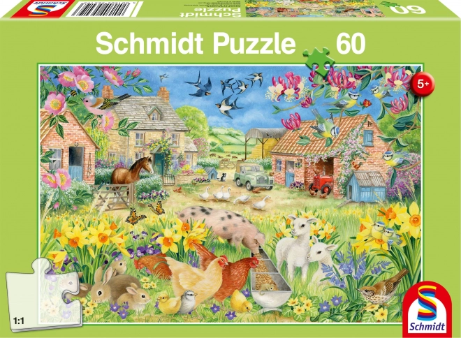 Puzzle Ferma mea mică cu 60 de piese