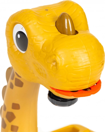Design jucăuș cu dinozaur, care îi încântă