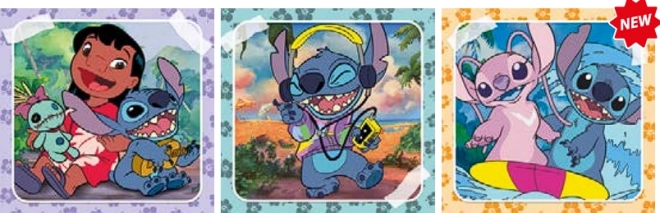 Puzzle 3x48 piese Stitch de la Clementoni