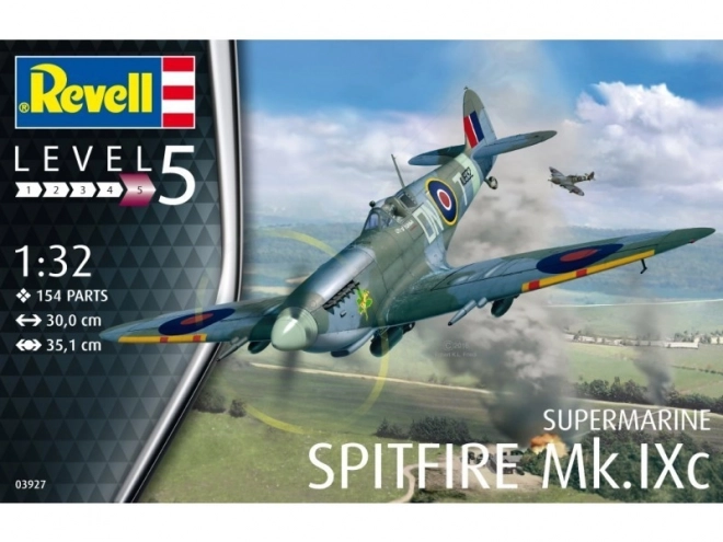 Model avion Spitfire Mk.IXC din plastic