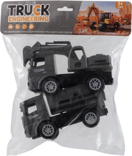 Set mașinuțe de construcție cu motor inerțial