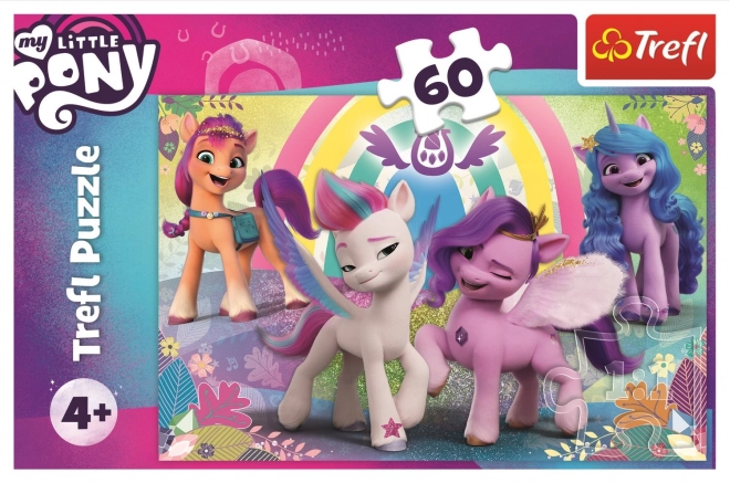 Puzzle Trefl My Little Pony: ponei drăguți 60 piese