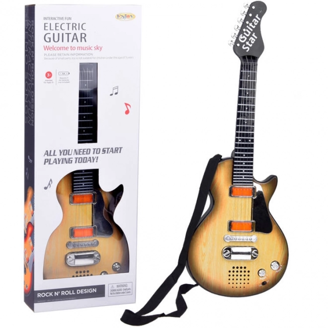 Chitară electrică de jucărie pentru copii cu melodii și lumină