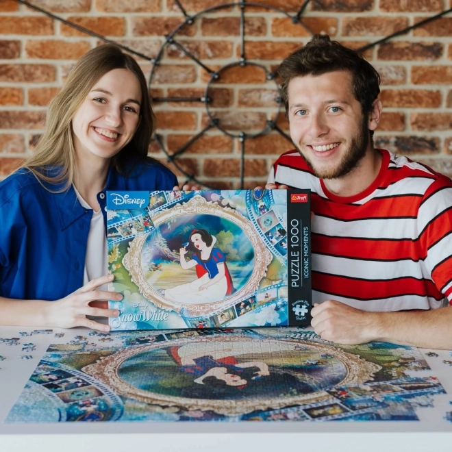 Puzzle iconic de momente Disney Albă ca Zăpada 1000 piese Trefl