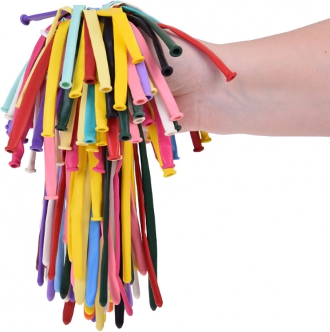 Baloane lungi colorate pentru modelare și decorare - 100 buc