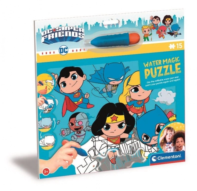 Puzzle magic cu apă DC Superfriends