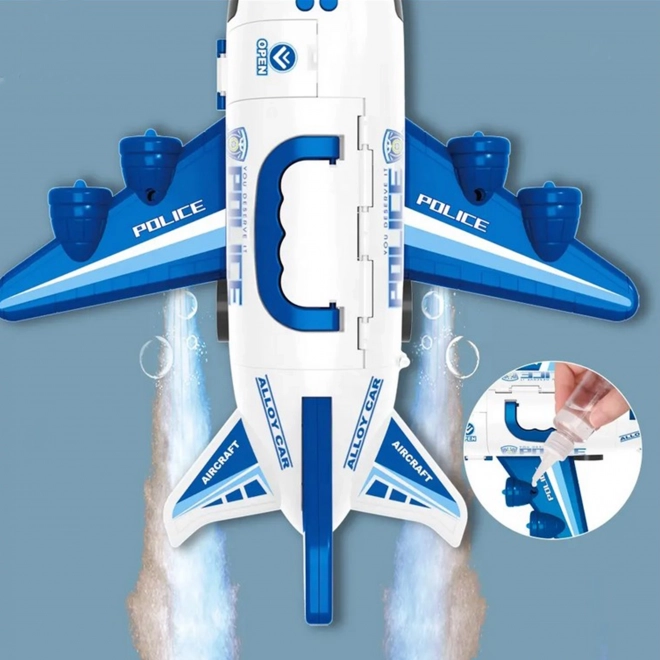 Avion interactiv de poliție cu funcție de aburi WOOPIE