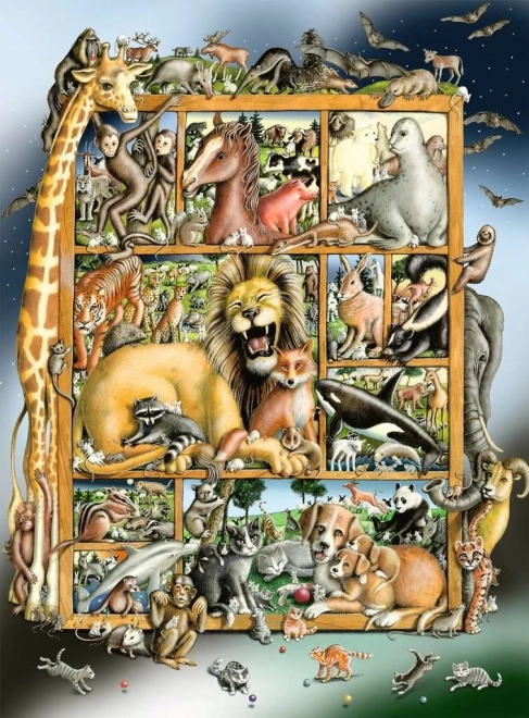 Puzzle RAVENSBURGER menajerie animală XXL 100 piese