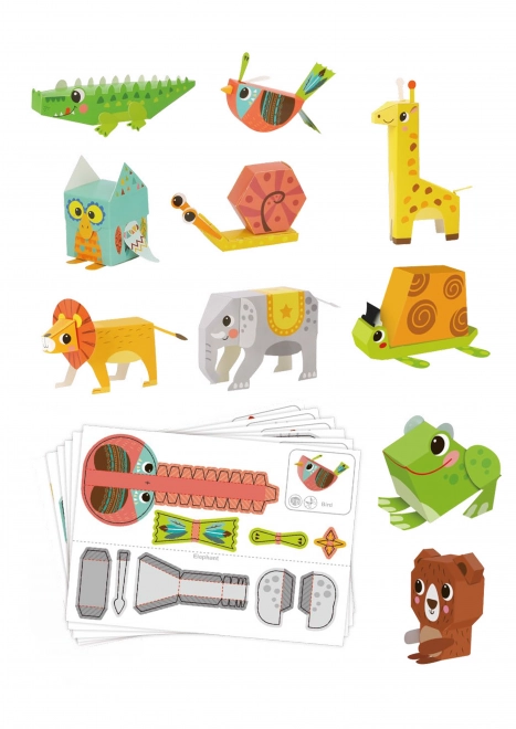 Set creativ origami 3D animale Woopie Art&Fun