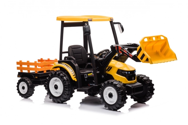 MEGA Tractor D68 cu remorcă galbenă