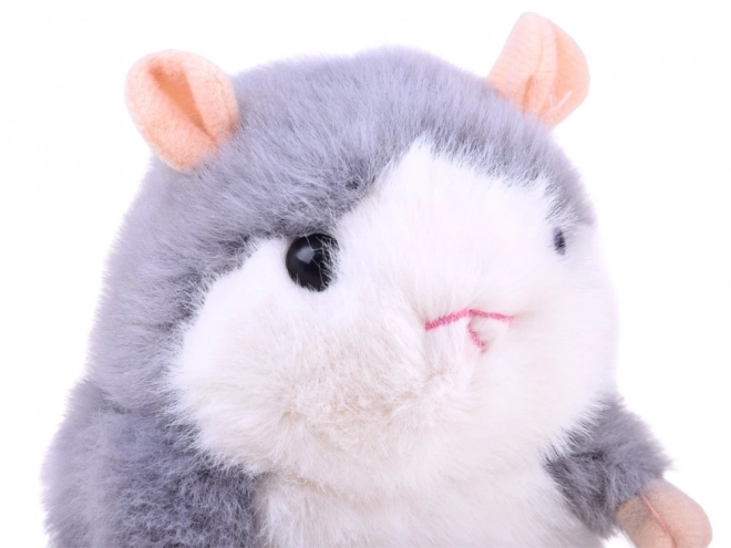 Hamster pluș interactiv și amuzant – Gri