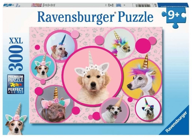 Puzzle RAVENSBURGER pui de căței unicorn XXL 300 piese