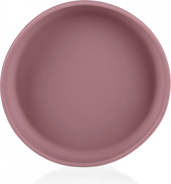 Farfurioară din silicon pentru copii Old Pink