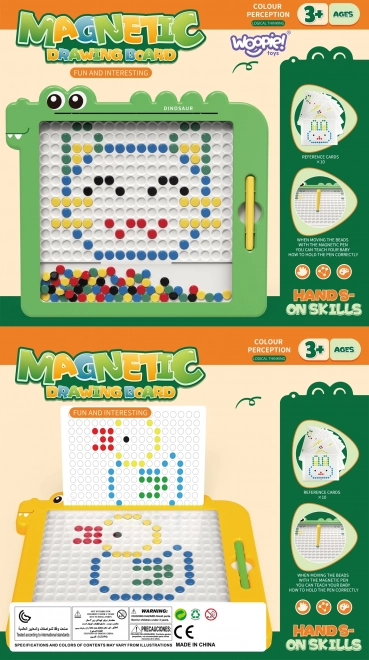 Tablă magnetică pentru copii cu MagPad Dinozaur