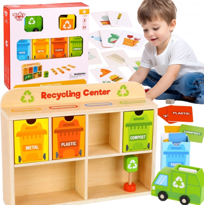 Tooky Toy Centrul Educațional de Reciclare din Lemn