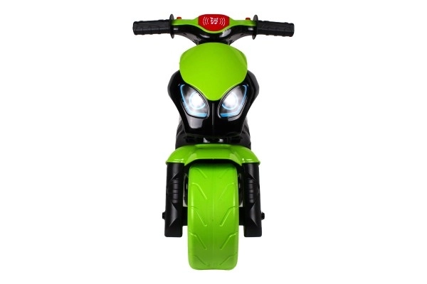 Motocicletă de echilibru pentru copii verde-negru