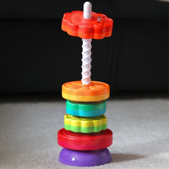 Turnul educativ spiral cu animăluțe WOOPIE pentru copii