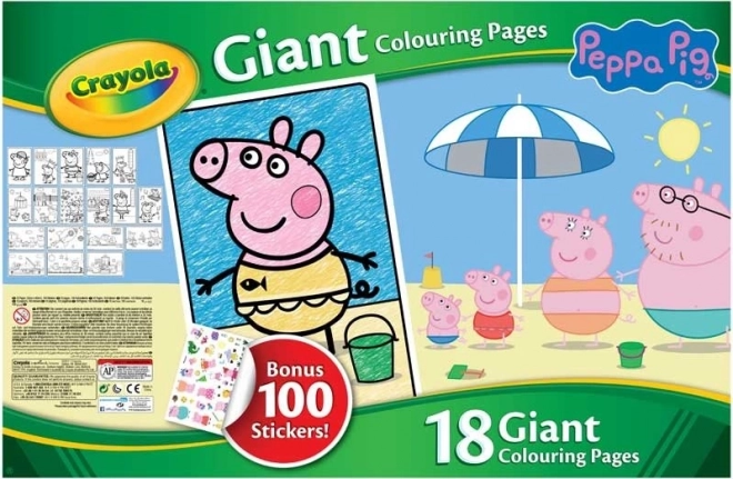 Mega carte de colorat Crayola Peppa Pig