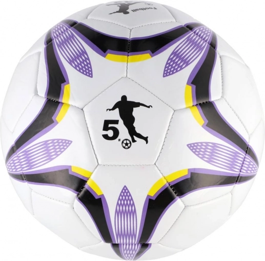 Minge de fotbal alb-violet 23 cm