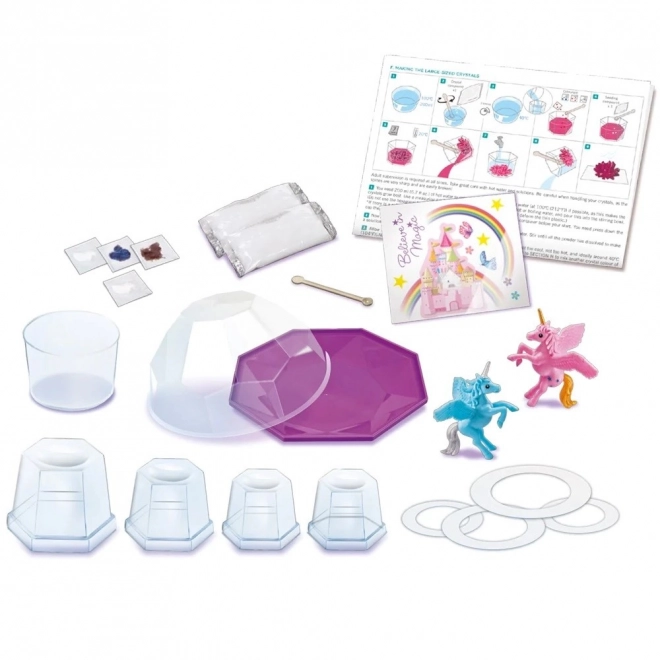 Set educațional creșterea cristalelor - terrarium unicorn