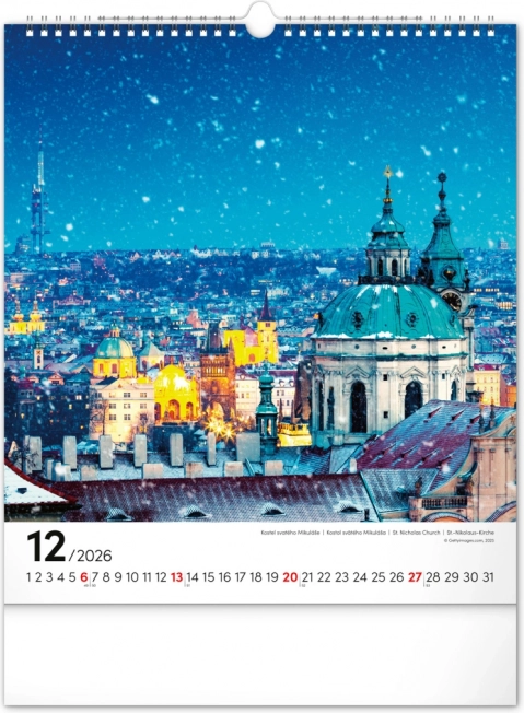 Calendar de perete Praga 2026