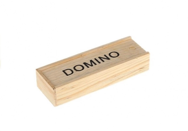 Joc Domino în Cutie de Lemn